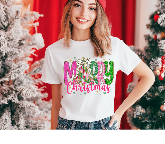 Merry Christmas Tree - Adult DTF Print Transfer