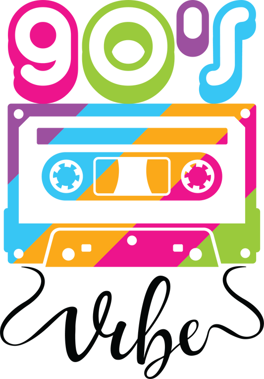 90's Vibe Cassette Tape - UVDTF decals