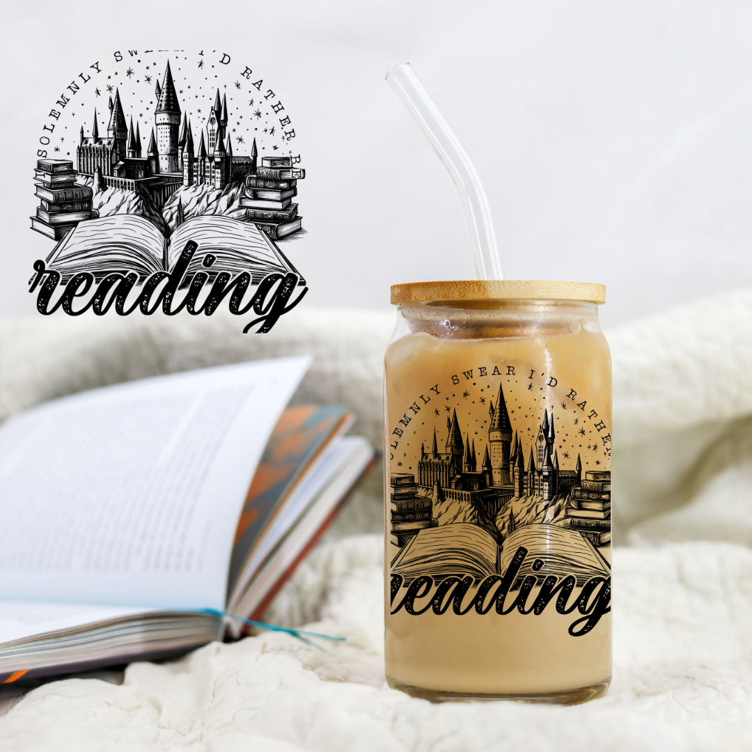 Solemnly Swear Id Rather Be Reading - UVDTF decals EXCLUSIVE DESIGNER