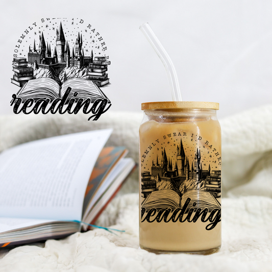 Solemnly Swear Id Rather Be Reading - UVDTF decals EXCLUSIVE DESIGNER