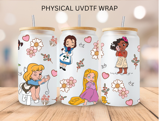 Boho Young Princesses - 16 oz / 20 oz Libby UV DTF