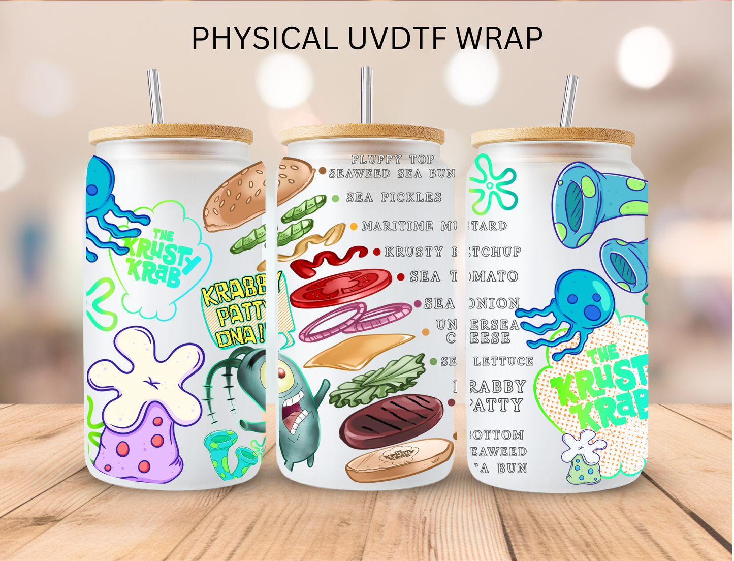 Craby Patty - 16 oz / 20 oz Libby UV DTF