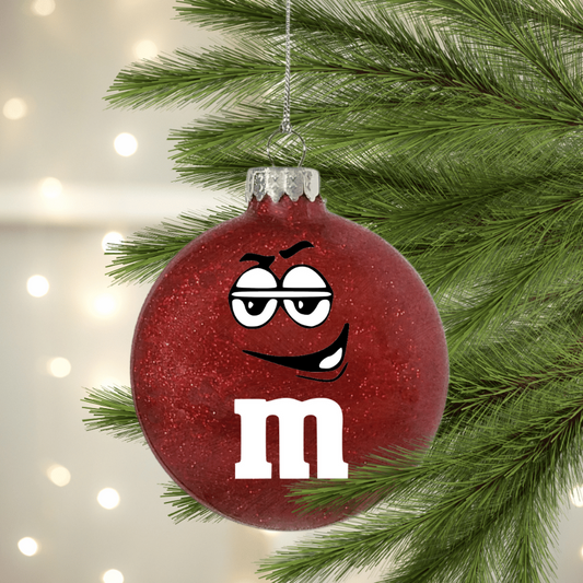 Smile Chocolate Candy UV DTF Christmas Ornament Decal