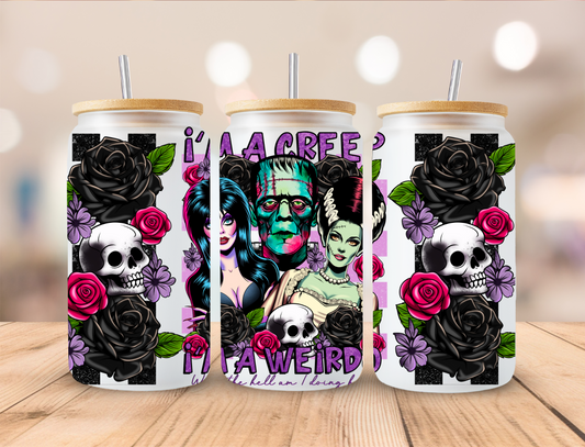 I'm A Creep I'm A Weirdo Villains - 16 oz / 20 oz Libby UV DTF Wrap CSTAGE EXCLUSIVVE DESIGN