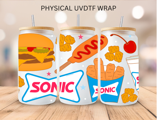 Sonic - 16 oz / 20 oz Libby UV DTF Wrap