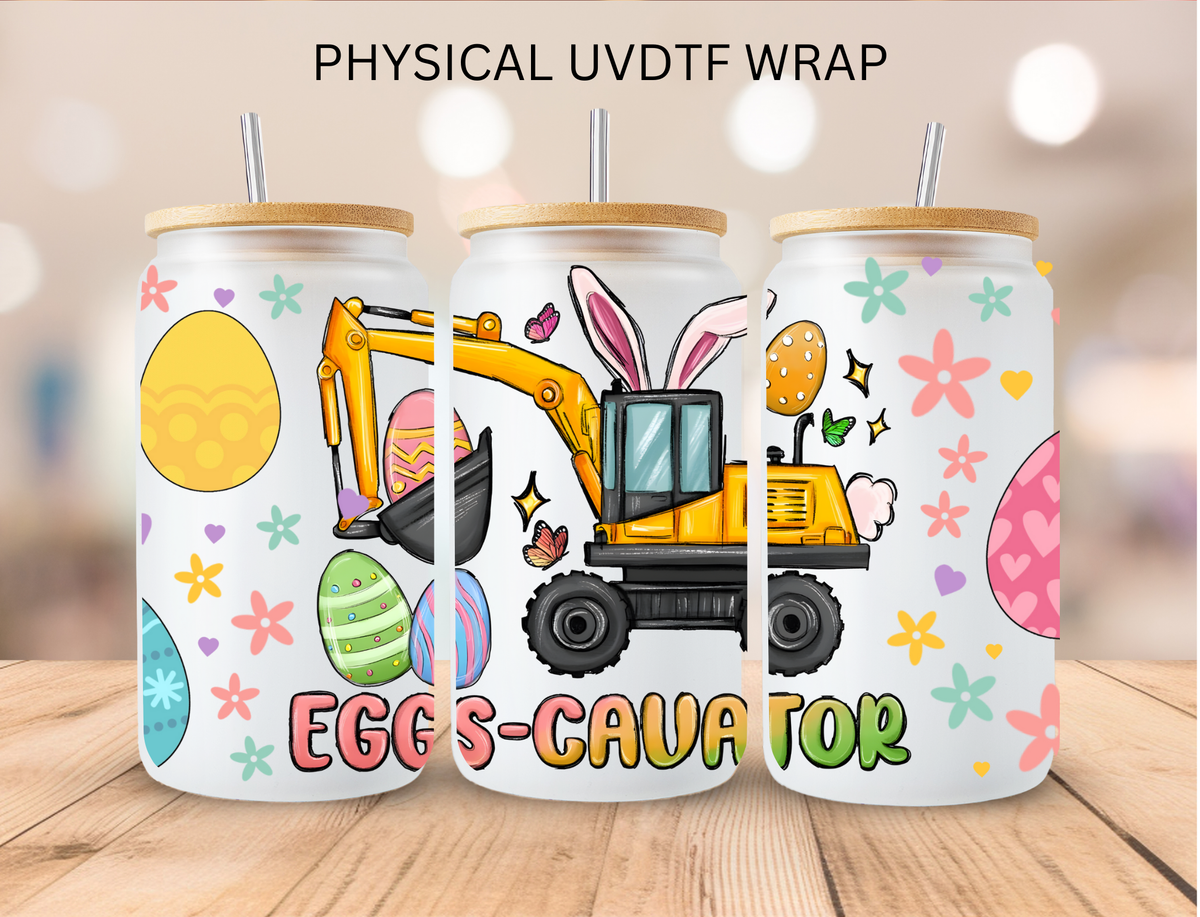 Easter Egg Tractor - 16 oz / 20 oz Libby UV DTF