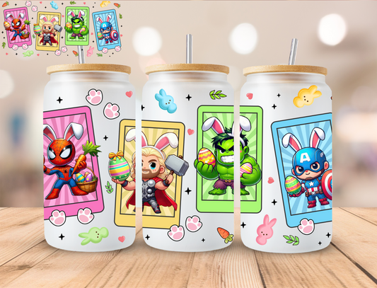 Easter Hero Cards - 16 oz / 20 oz Libby UV DTF Wrap