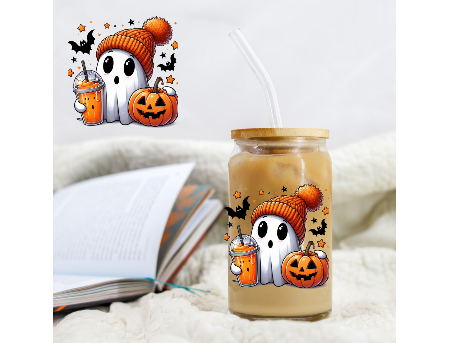 Halloween Cute Ghost - UVDTF decals