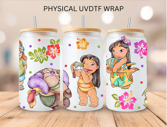 Lilo And Friends - 16 oz / 20 oz Libby UV DTF Wrap