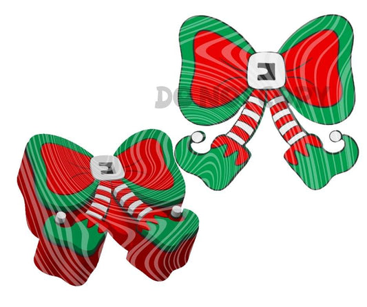 Elf With Bow - 3D Printed Straw Topper