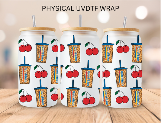 Dutch Coffee With Cherries - 16 oz / 20 oz Libby UV DTF