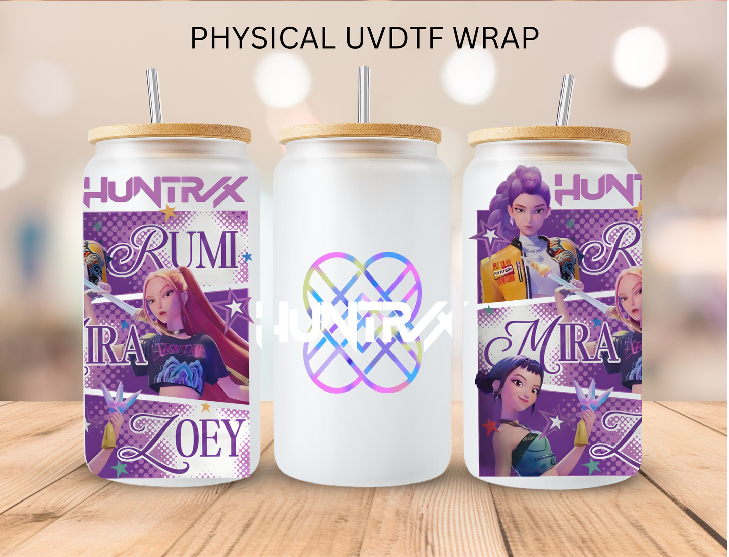 K POP Version 21 - 16 oz / 20 oz Libby UV DTF Wrap