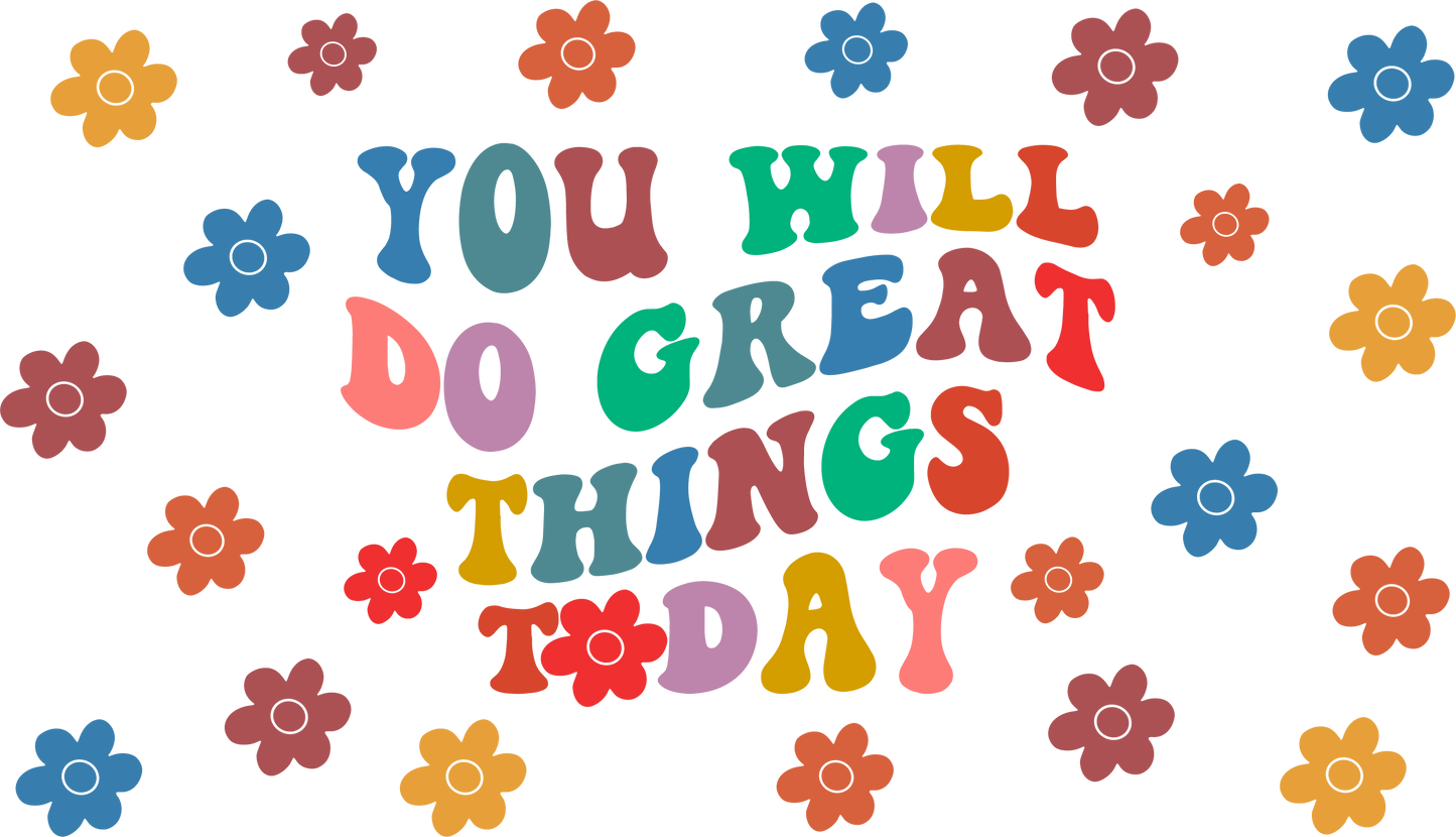 You Will Do Great Things Floral - 20 oz Libby Vinyl Wrap