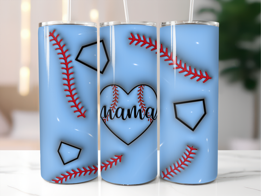 Baseball Mama - Sublimation 20 oz tumbler