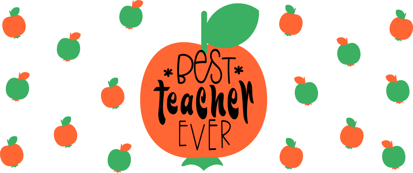 Best Teacher Apples - 16 oz Libby Vinyl Wrap