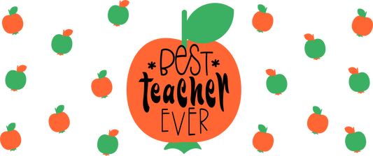 Best Teacher Apples - 16 oz Libby Vinyl Wrap