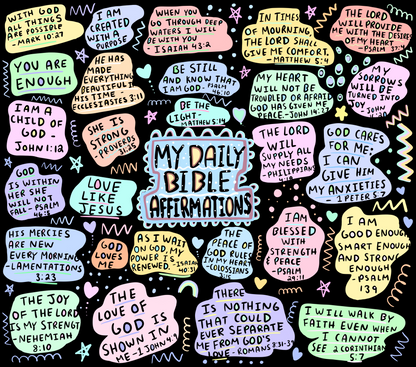 My Daily Bible Affirmations - 20 Oz Sublimation Transfer