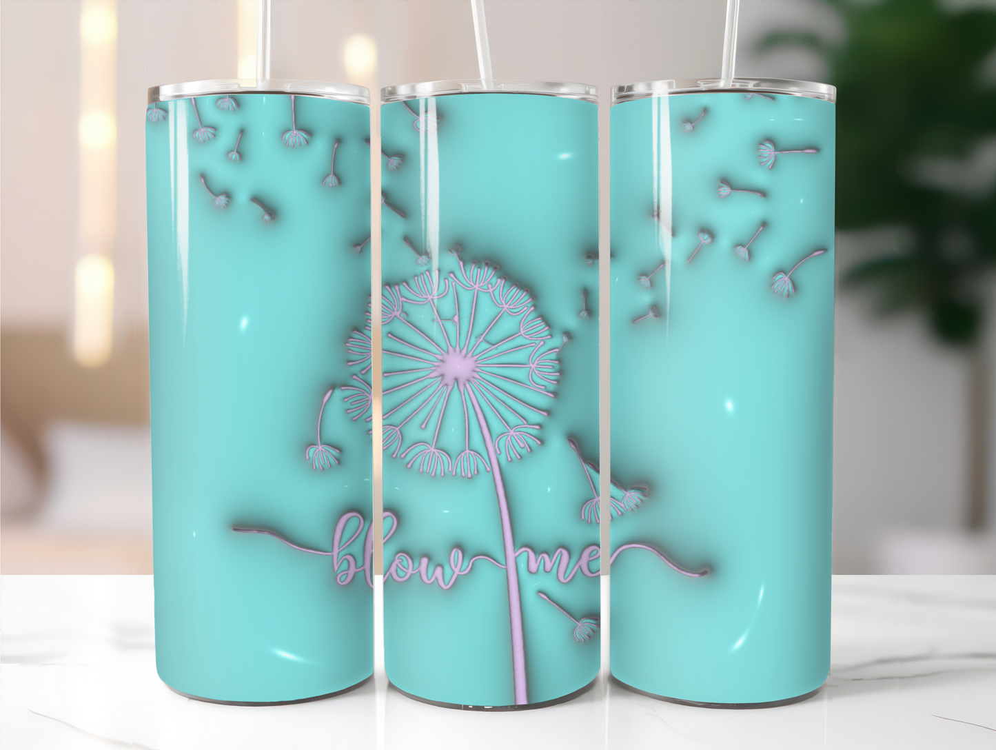 Blow Me Floral - Sublimation 20 oz Tumbler