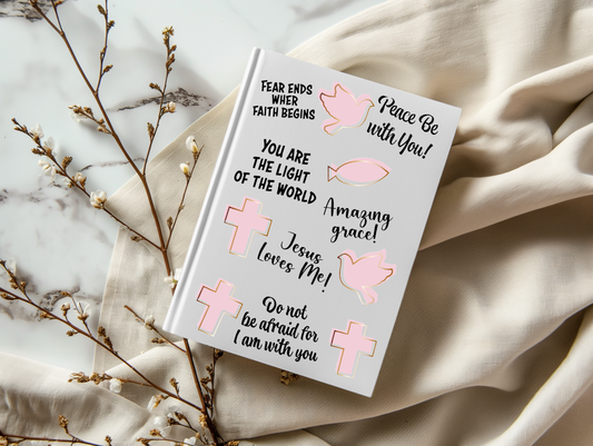 Faith Affirmations Christian Fish - A5 Notebook UV DTF Wrap