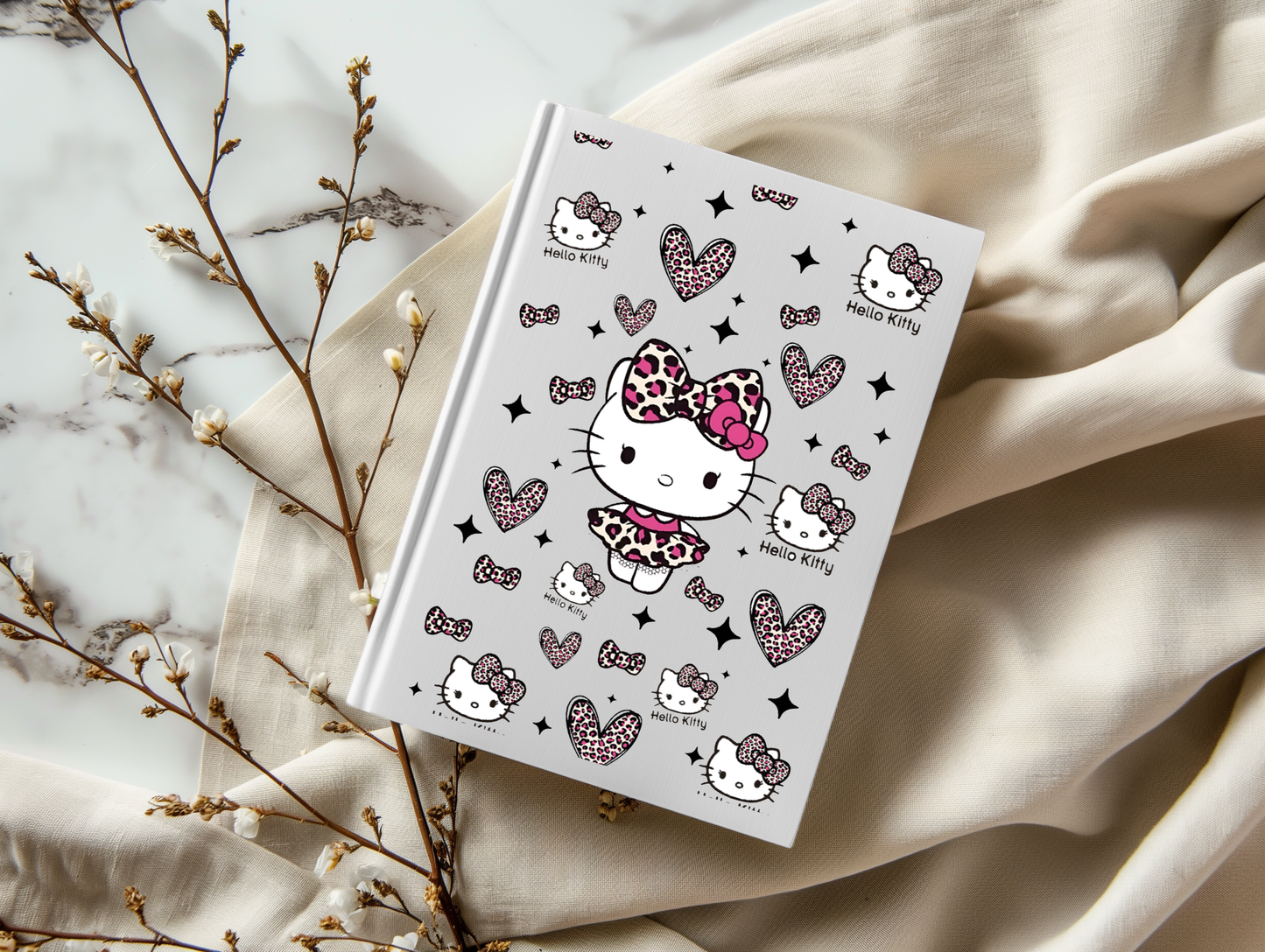 Cheetah Kitty - A5 Notebook UV DTF Wrap