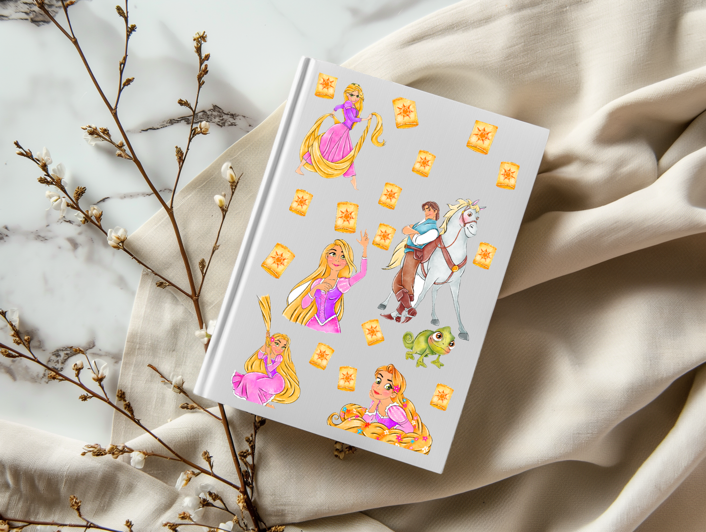 Rapunzel - A5 Notebook UV DTF Wrap