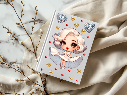 Monroe Lady - A5 Notebook UV DTF Wrap