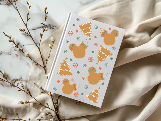 Christmas Gingerbread Cookie Tree - A5 Notebook UV DTF Wrap