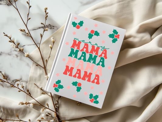 Christmas Mama Mama Mama - A5 Notebook UV DTF Wrap