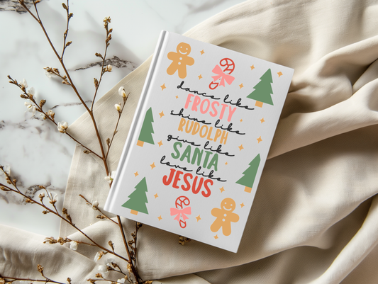 Christmas Frosty Rudolph Santa Jesus - A5 Notebook UV DTF Wrap