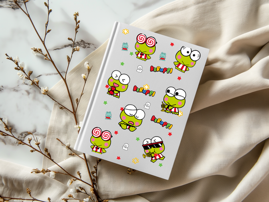 Keroppi Frogs - A5 Notebook UV DTF Wrap