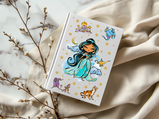 Jaz Watercolor Princess - A5 Notebook UV DTF Wrap