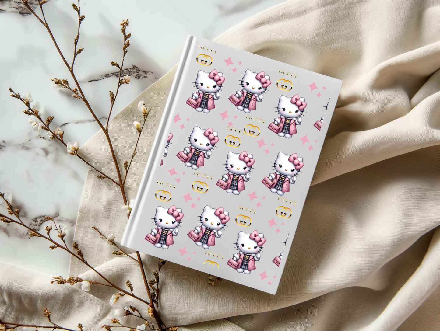 Designer Kitty - A5 Notebook UV DTF Wrap