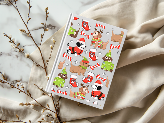 Christmas Dogs - A5 Notebook UV DTF Wrap