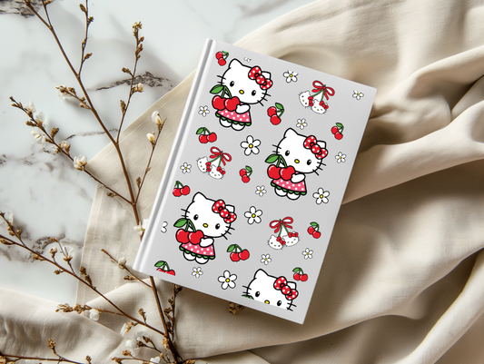 Cherry Kitty - A5 Notebook UV DTF Wrap