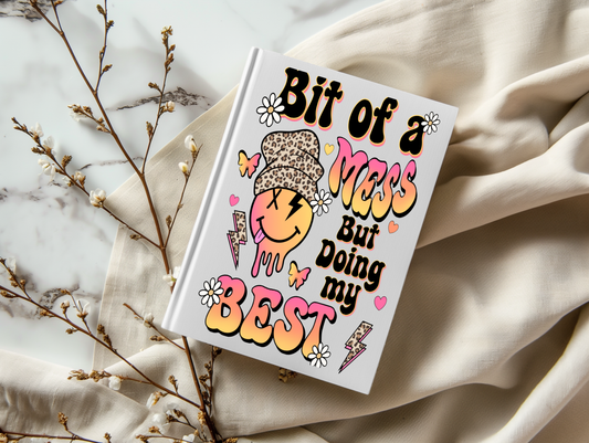 Bit Of A Mess Retro - A5 Notebook UV DTF Wrap