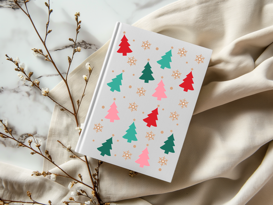 Christmas Multi Colored Trees - A5 Notebook UV DTF Wrap