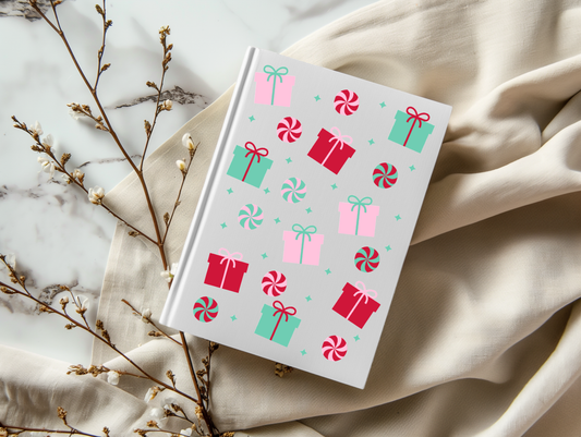 Christmas Multi Colored Presents - A5 Notebook UV DTF Wrap