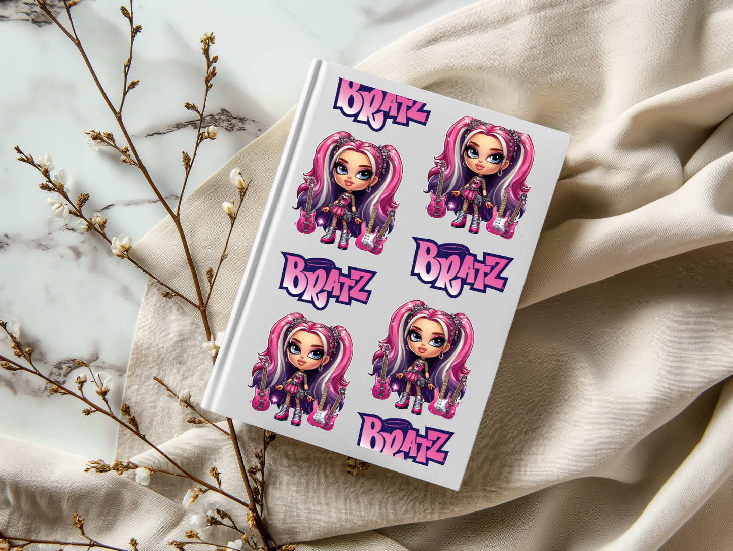 Brat Girl Doll - A5 Notebook UV DTF Wrap