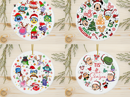 Transparent Character Ornament Set 2.8 Inch - Ornament UVDTF Decal