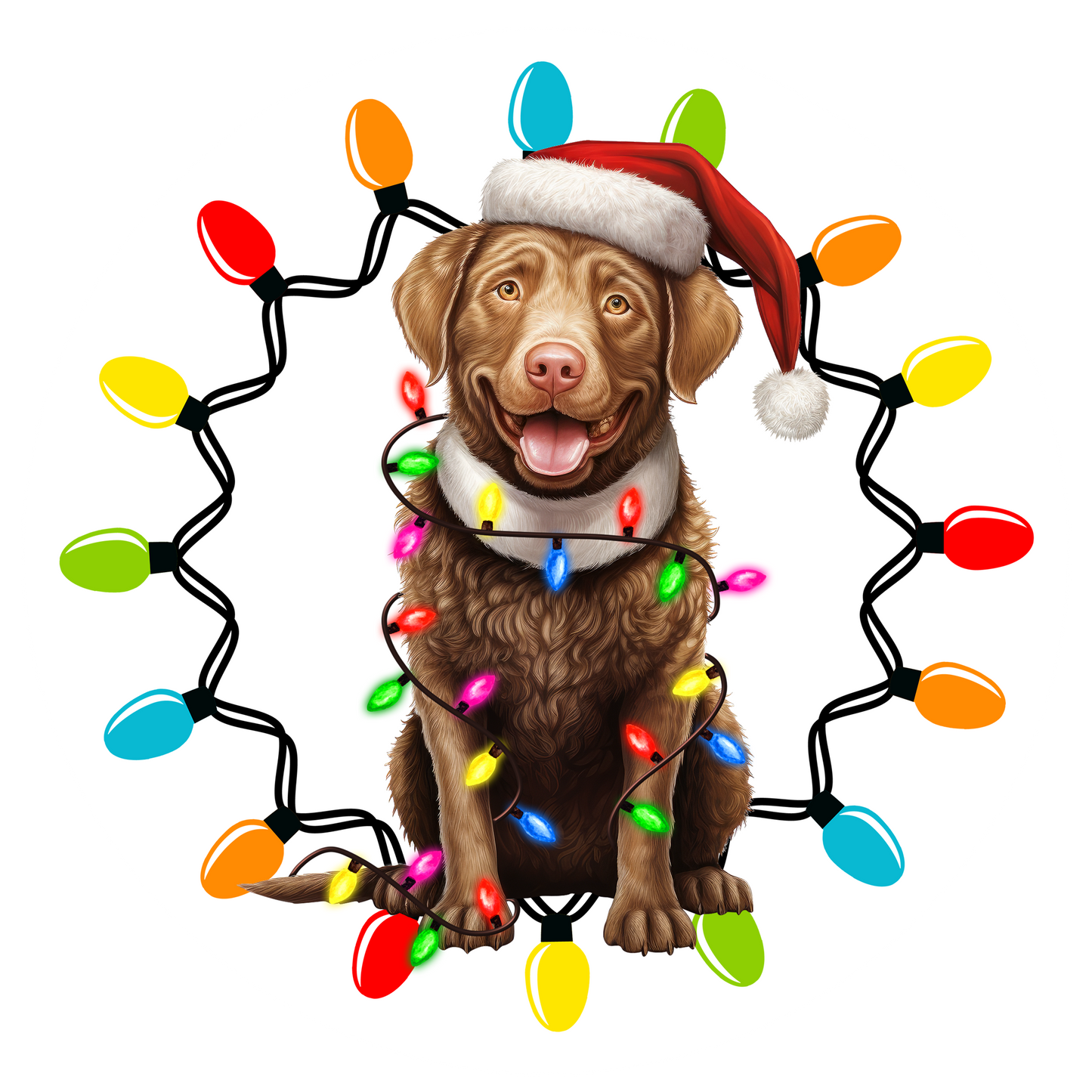 Blue Background Dog Christmas Ornament Bundle 2.8 Inch - Ornament UVDTF Decal (Copy)