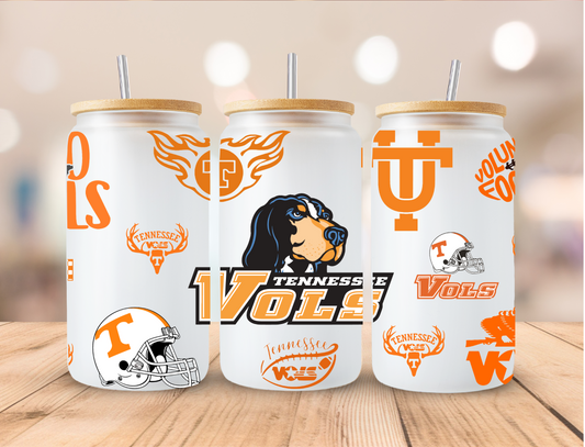 Football Tennessee Vols - 16 oz / 20 oz Libby UV DTF Wrap