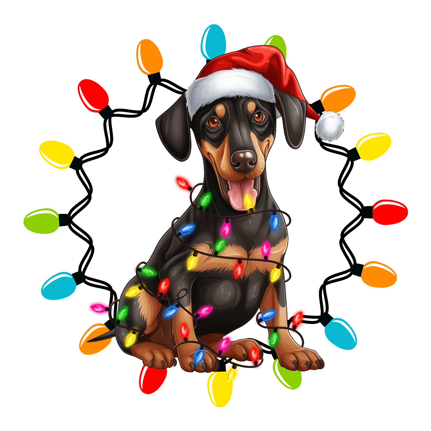 Blue Background Dog Christmas Ornament Bundle 2.8 Inch - Ornament UVDTF Decal (Copy)