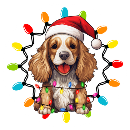 Blue Background Dog Christmas Ornament Bundle 2.8 Inch - Ornament UVDTF Decal (Copy)