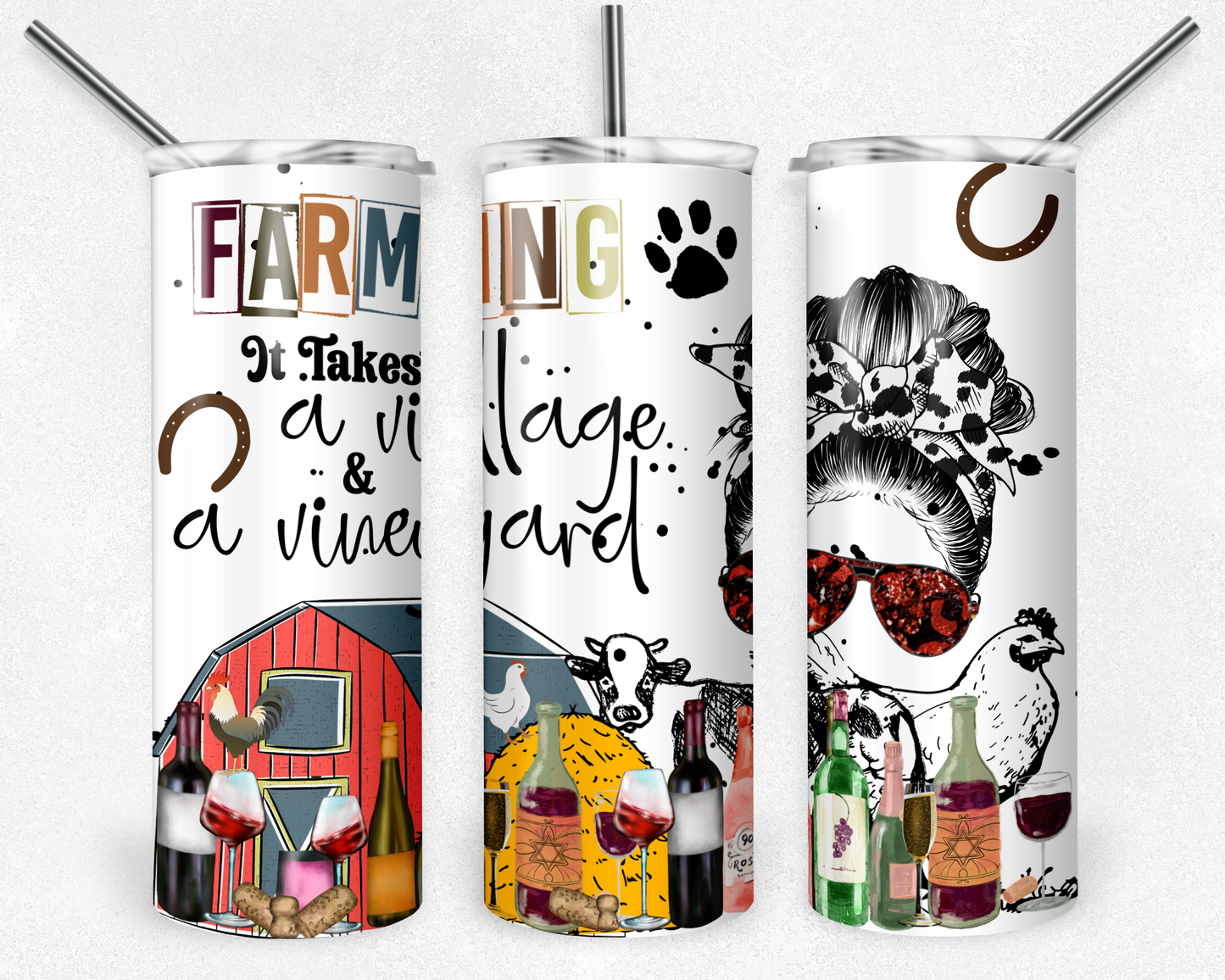 Farming - Sublimation 20 oz Tumbler