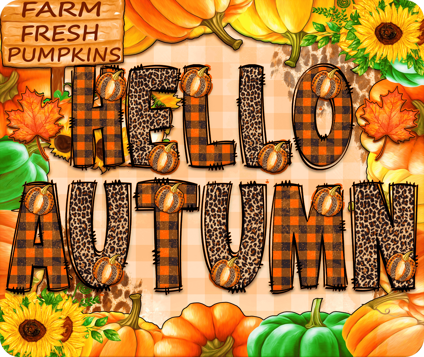 Hello Autumn - Mousepad Sublimation Transfer