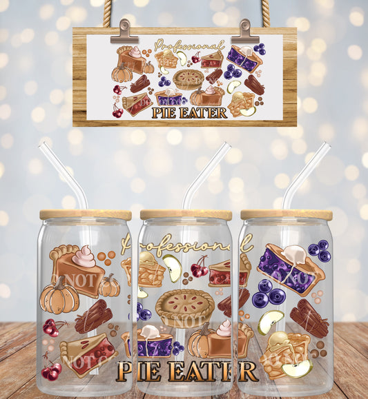 Blueberry Professional Pie Eater - 16 oz / 20 oz Libby UV DTF Wrap