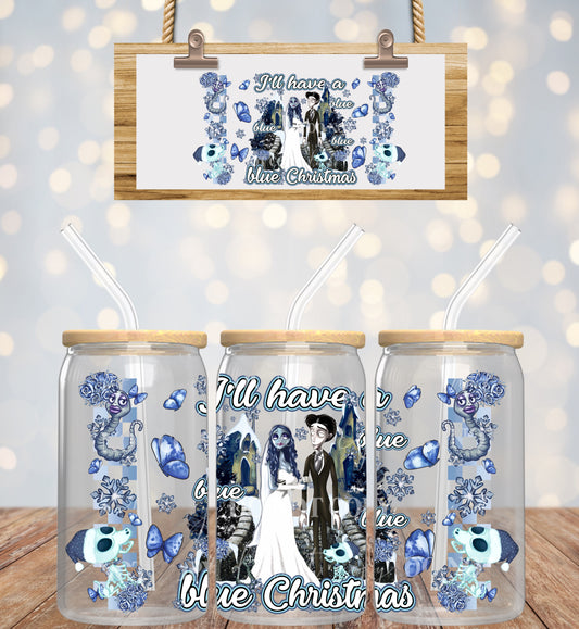 Christmas Corpse Bride - 16 oz / 20 oz Libby UV DTF Wrap