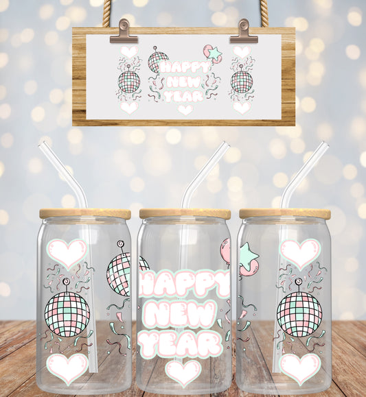 Happy New Year - 16 oz / 20 oz Libby UV DTF Wrap