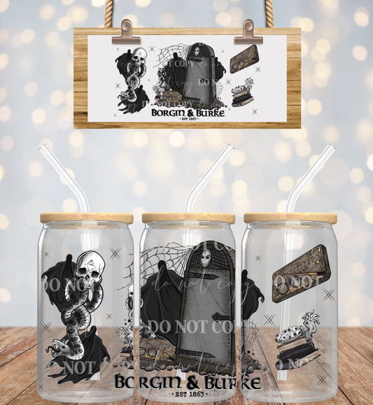 Borgin And Burke - 16 oz / 20 oz Libby UV DTF Wrap