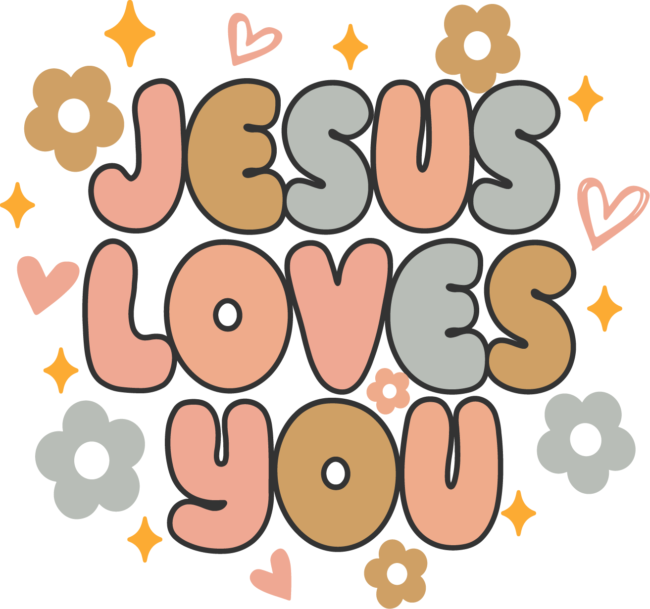 Bubble Jesus Loves You - UVDTF decals